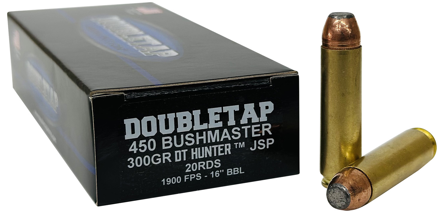Double Tap Ammunition .450 Bushmaster 300 Gr Jacketed Soft Point 20 Rounds