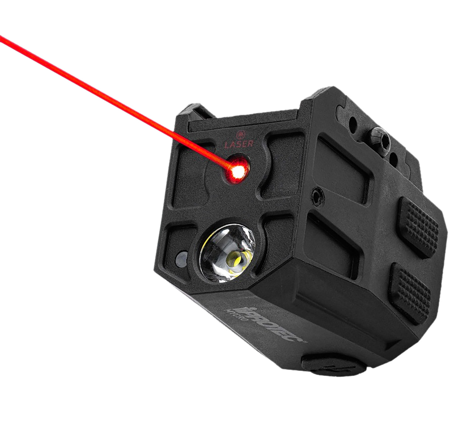 ALLIANCE CONSUMER GROUP MYCRO Rail Mount Light 50/150/300 Lumens Red Laser, Matte Black PA66