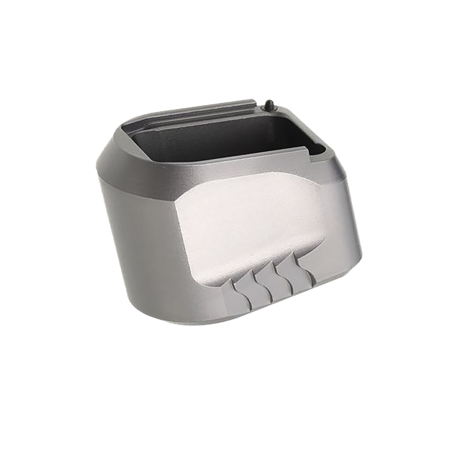 Tyrant CNC TDMPMAGEXFSGREY Magazine Extension Fits S&W M&P 9/40 5rd Compatible w/ Full-Size M&P 1.0/2.0 frames Grey Aluminum