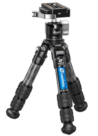 LEOFOTO USA LS-223CX+LH-25 Carbon Fiber Tripod, Black (1/4 and 3/8 Mount)