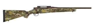 Mossberg Patriot .22-250 Remington Bolt Action 18" Threaded Bull Barrel, 5+1, Patriot Brown/MultiCam