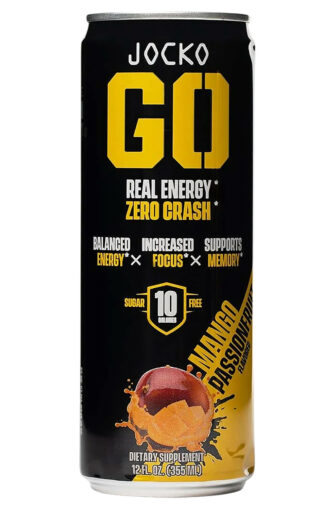 JOCKO FUEL Jocko Go Mango Passionfruit Energy Drink 12 oz 12-Pack