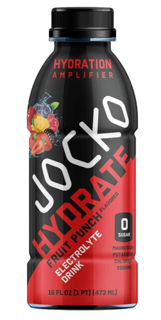 JOCKO FUEL 29753 Fruit Punch Hydrate Drink, 16oz 12-Pack