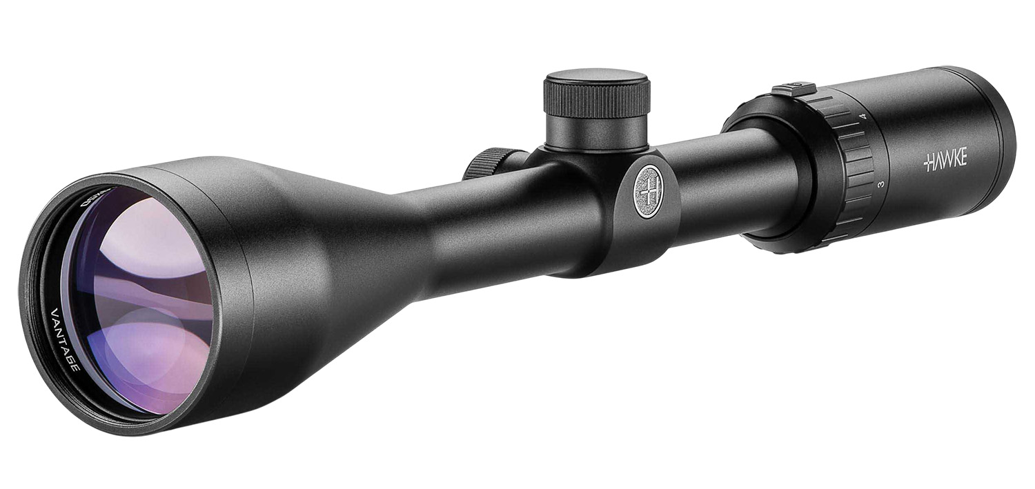 HAWKE Vantage 3-9x50mm 1 in Tube 30/30 Duplex Riflescope, Fixed Parallax, Black