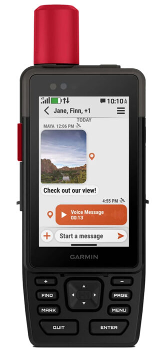 Garmin GPSMAP H1i Plus Dog Tracker, Maps & GPS, 64GB, Black/Red Transflective TFT Touchscreen