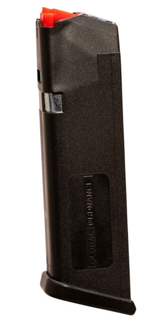 Global Ordnance 17rd 9mm Luger Magazine, Glock Style, Black