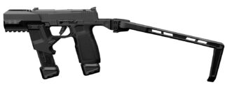 Tyrant CNC TDP365TWSBLK TWS Folding Chassis, Black Aluminum/Polymer for Sig P365
