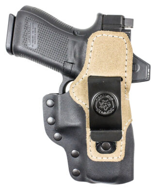 DeSantis HyEye IWB Holster for Springfield Hellcat, Ambidextrous, Black KYDEX/Steer Hide