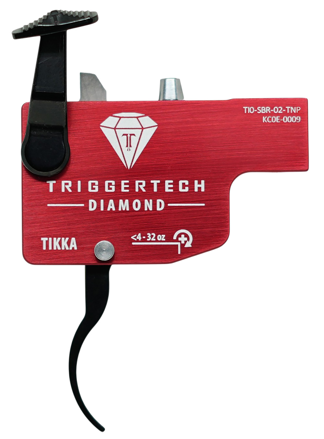 TriggerTech Diamond Curved Lever Trigger Fits Tikka T3/T3x/T1x Right Hand