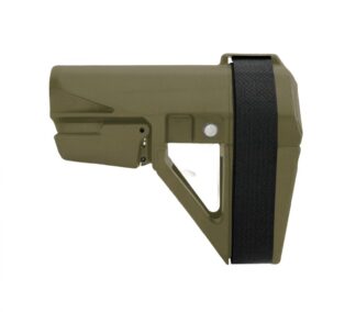 SB Tactical SBA5 Stabilizing Brace, Ranger Green, 5-Position, Mil-Spec Extension Compatible