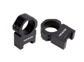 Weaver 48383 Precision Scope Mounts 1in Tube Extra High Matte Black Aluminum