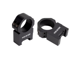 Weaver Precision 30mm Low Matte Black Aluminum Scope Mounts
