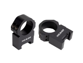 Weaver Precision 30mm Medium Matte Black Aluminum Scope Mounts