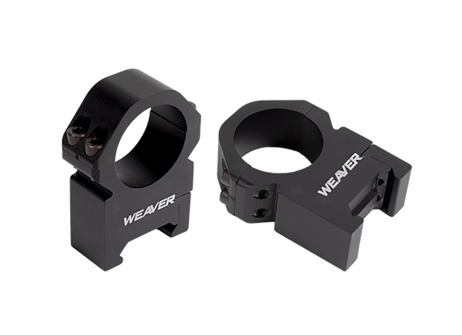 Weaver Precision 30mm Extra High Scope Mounts, Matte Black Aluminum