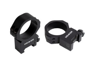 Weaver Precision Tactical 30mm Scope Mounts, Medium, Black Aluminum