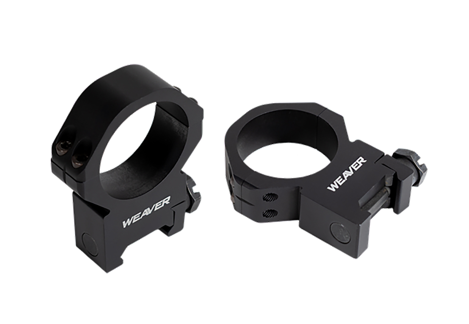 Weaver Precision Tactical 30mm Scope Mounts, High, Matte Black Aluminum