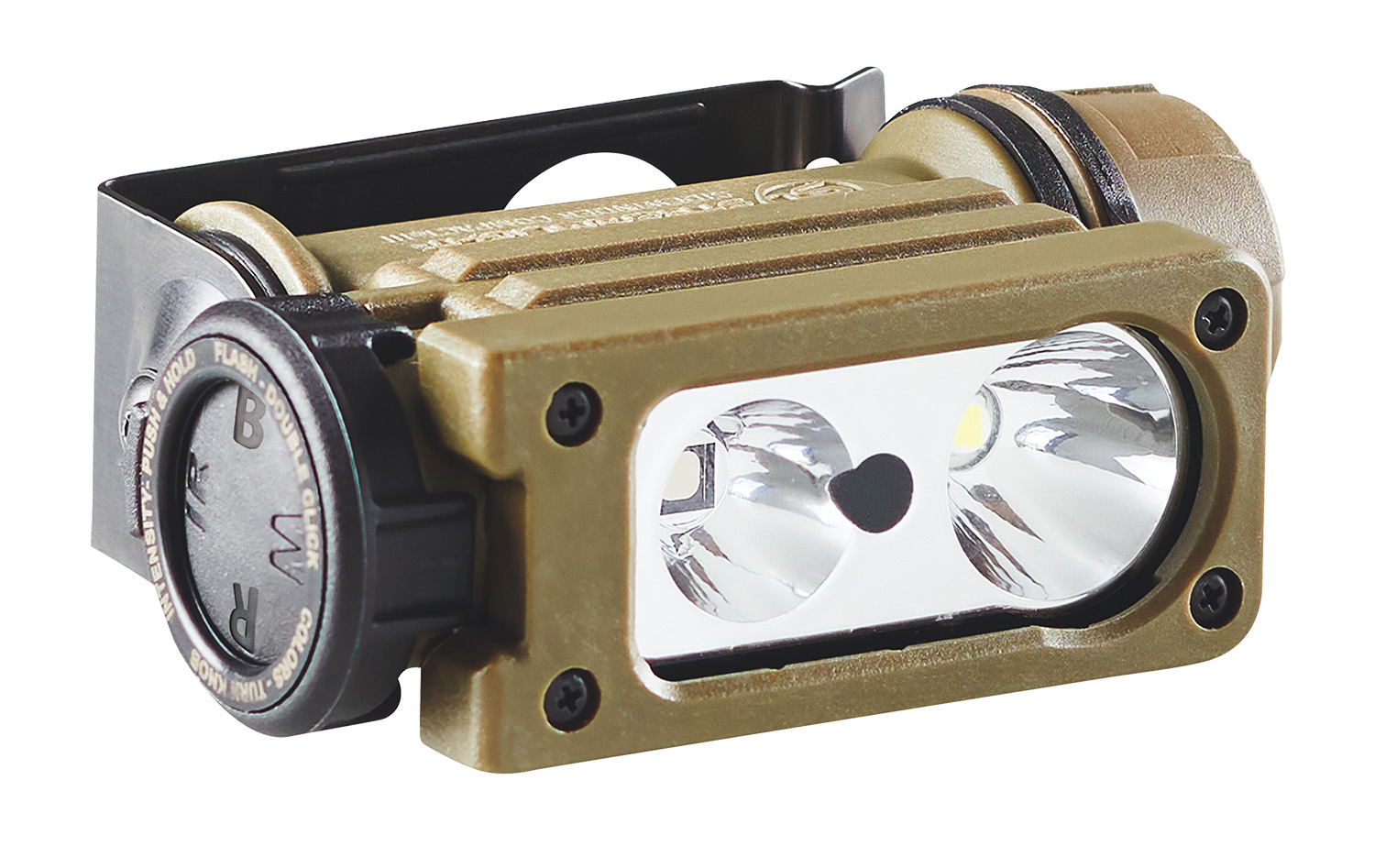 Streamlight Sidewinder Compact III Military Coyote Tan Nylon Flashlight, 113 Meters Beam Distance
