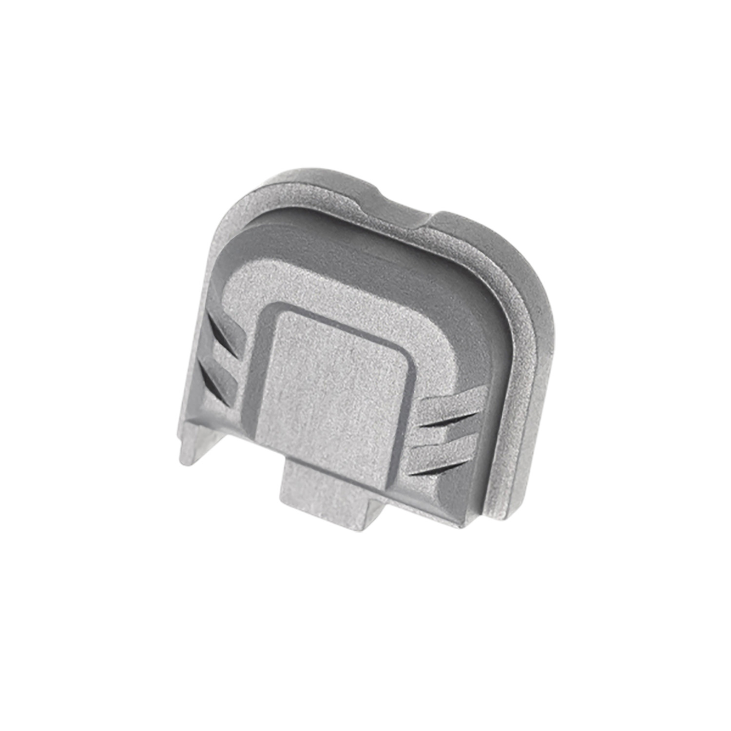 Tyrant CNC TDG43X48SPGREY Chevron Slide Cover Plate Glock 43X/48 Grey Aluminum