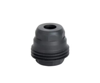 JK Armament HD Minimalist Muzzle Device, 5/8x24, .30/.45 Cal, Black Nitride, 1 in
