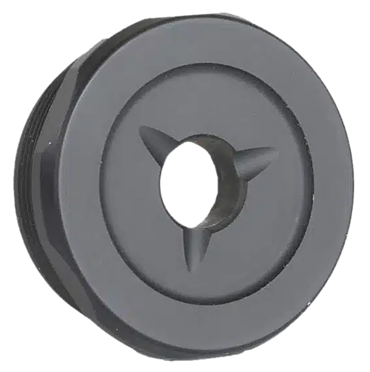 JK Armament LT Flash Reducer End Cap 45 Cal, Aluminum Hard Anodized Black