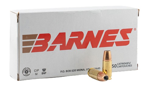 Barnes 9mm 115gr Semi Jacketed Hollow Point Ammo