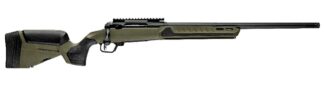 Savage Arms 32633 110 Core Predator Full Size 22-250 Rem 10+1 22" Medium Heavy Fluted Barrel, Arca Rail Forend, Hunter Green AccuStock w/AccuFit V2 Synthetic Stock, Left Hand