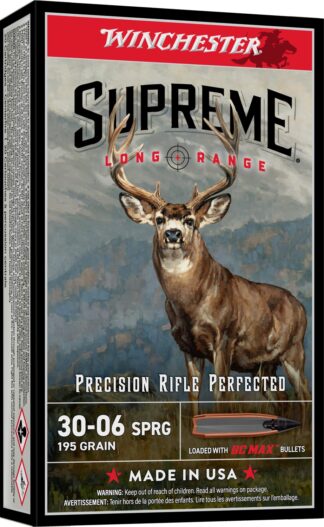 Winchester Supreme Long Range BC Max .30-06 Springfield 195 Gr 20-Round Box