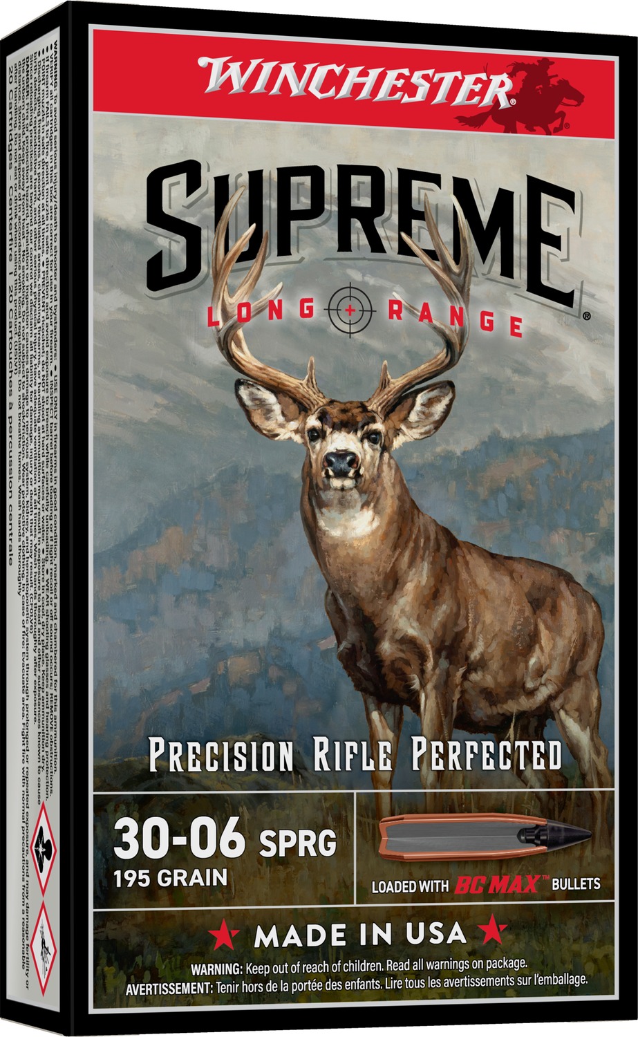 Winchester Supreme Long Range BC Max .30-06 Springfield 195 Gr 20-Round Box