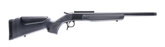 CVA CR4450 Scout 22 ARC 1rd 16.50" Matte Blued Threaded Barrel & Receiver w/DuraSight Rail, Stealth Gray Synthetic Stock