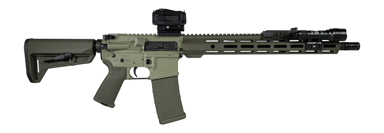 Shark Coast Tactical SCC04137GKNL Semi-Auto 5.56 NATO 16 in Barrel, 30+1 Rounds, Two-Tone Green/Black