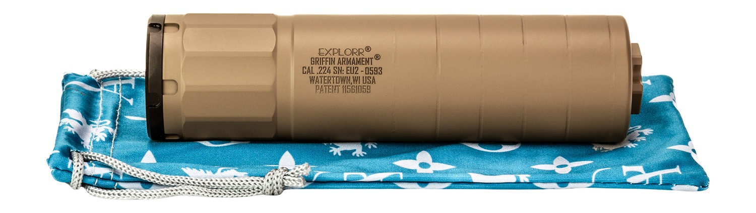 Griffin Armament ExplorR 224 Utility Suppressor FDE Finish