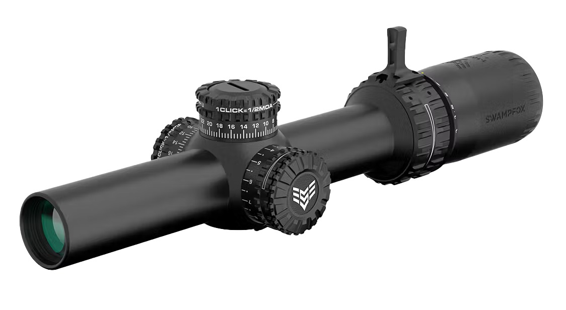 Swamp Fox ARH18241-GL Arrowhead 1-8x24 SFP IR Scope, Mil-Green Reticle