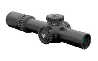 Swamp Fox Warhorse 1-6x24 FFP Scope, Red Dragoon MOA Reticle, 24mm Objective