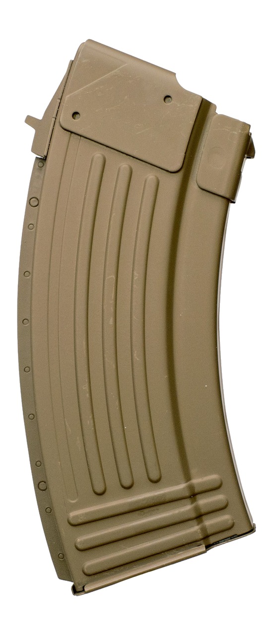 Global Ordnance AK47 7.62 x 39mm 10-Round Steel Magazine, FDE