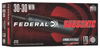 Federal American Eagle .30-30 Winchester 170 Gr TSP Subsonic 20 Rounds