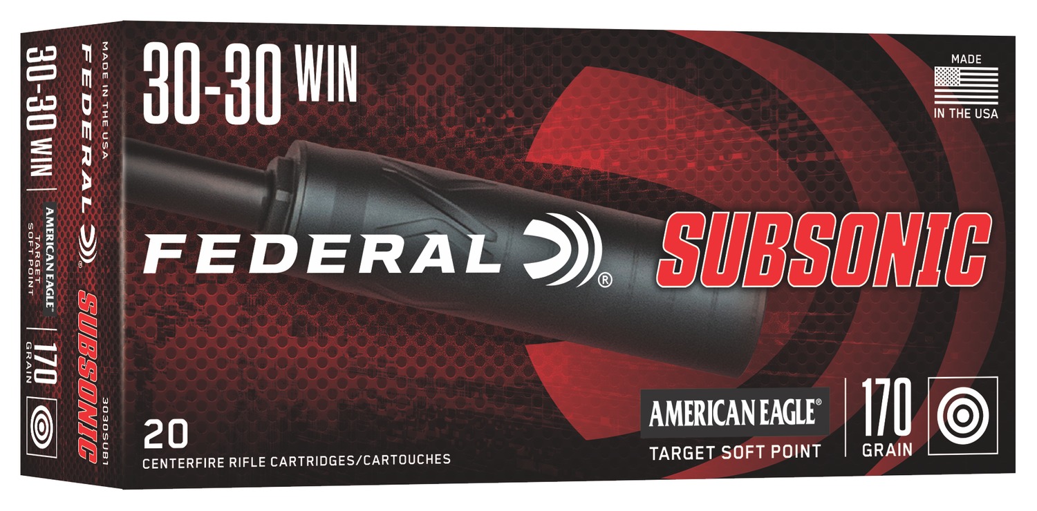 Federal American Eagle .30-30 Winchester 170 Gr TSP Subsonic 20 Rounds