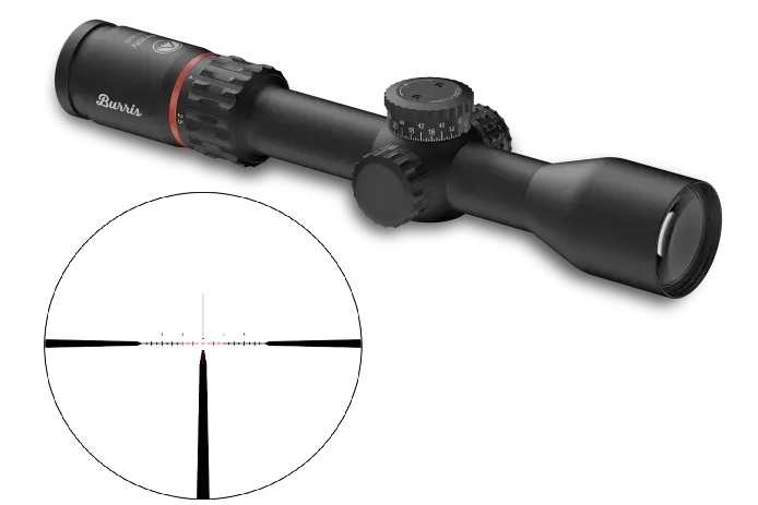 Burris Veracity 2.5-12x42mm Rifle Scope, 3PW-MOA Reticle, Matte Black