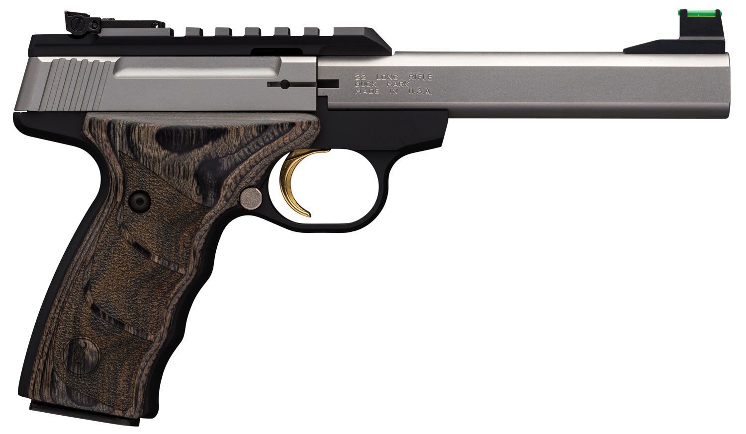 Browning Buck Mark Plus UDX 10+1 .22 LR 5.5 in Optic-Ready Stainless Semi-Auto Pistol