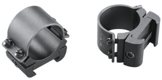 Weaver Sure Grip Windage Adjustable Scope Ring Set, 1 in Medium, Matte Black