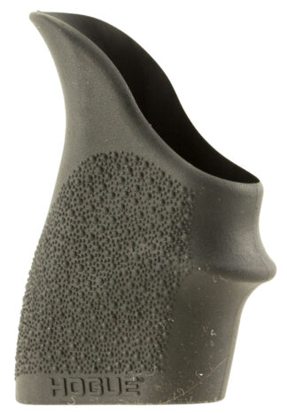 Hogue HandAll Beavertail Grip Sleeve for S&W M&P Shield (45), Kahr CW P-Series (9 & 40) - Black Rubber