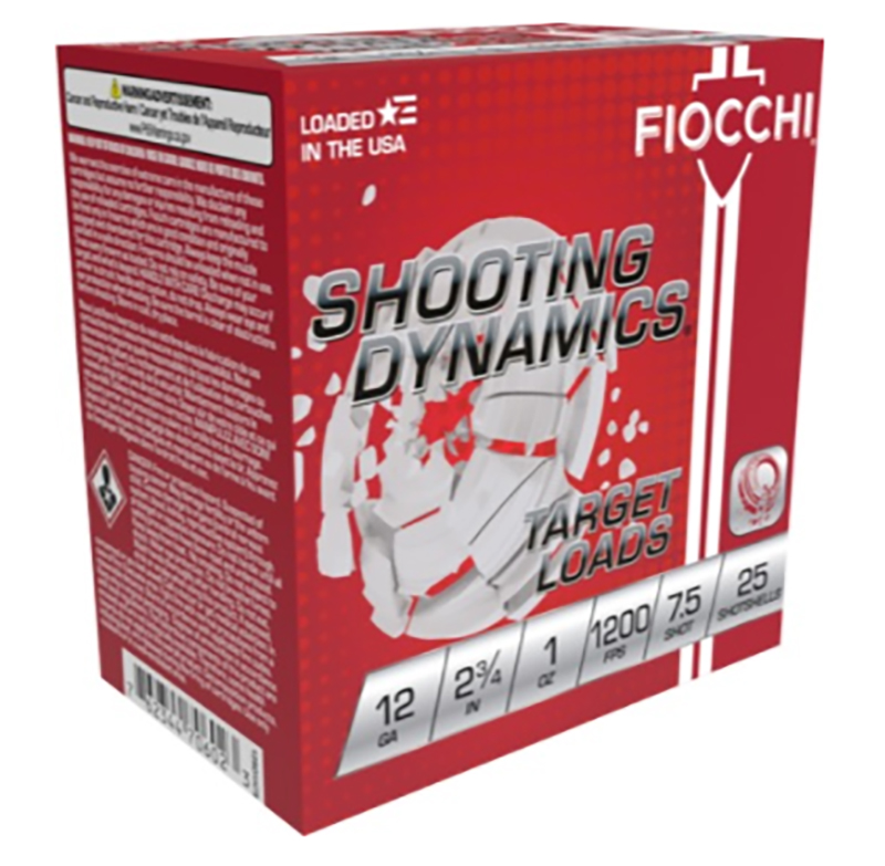Fiocchi Shooting Dynamics 12 Gauge 2-3/4 in 1 oz #7.5 25-Round Box