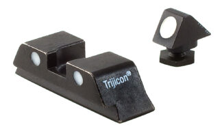 Trijicon GL05 Bright & Tough Steel Sights 3-Dot Set, Black White Dots (No Tritium)