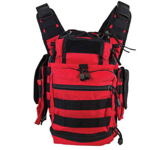 NCStar VISM First Responder Utility Bag 12.5 in x 8.5 in Red/Black