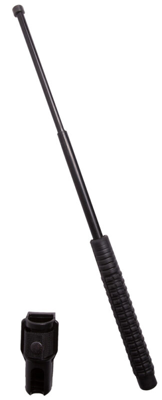 Uzi Accessories UZIEXB21 Uzi Expandable Baton, 8.25 in Closed to 21 in Expanded, Black Hardened Steel