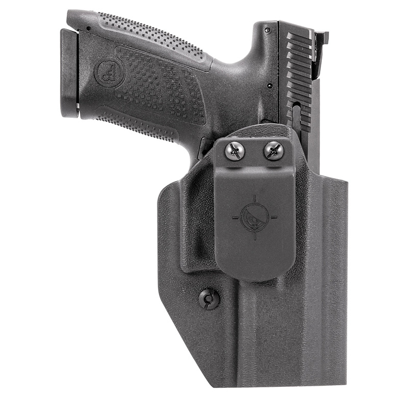Mission First Tactical CZ P-10 Compact Appendix IWB/OWB Ambidextrous Holster, Matte Black