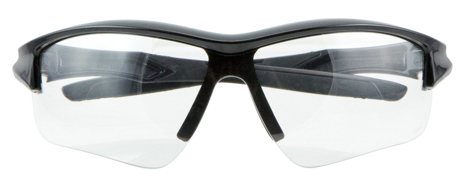 Howard Leight Uvex Acadia Anti-Fog Wraparound Safety Glasses, Clear Lens, Black Frame