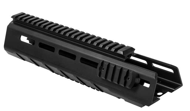 NCStar VISM AR-15 Triangle M-LOK Mid-Length Handguard, Black Anodized Aluminum