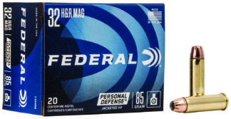 Federal C32HRB Personal Defense .32 H&R Magnum 85 gr JHP, 20 Rounds Per Box