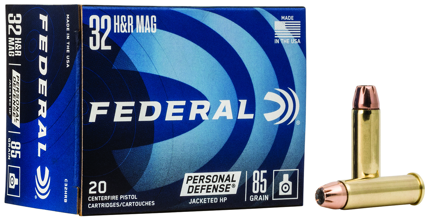 Federal C32HRB Personal Defense .32 H&R Magnum 85 gr JHP, 20 Rounds Per Box
