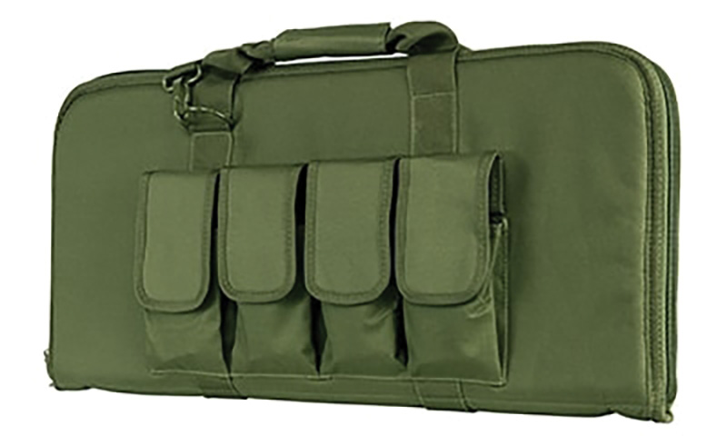 NCSTAR VISM AR/AK Pistol Case Green 28 in with 4 Exterior Magazine Pouches